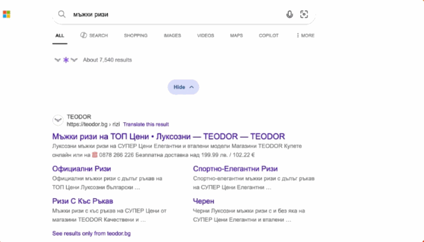 Bing резултати за „мъжки ризи